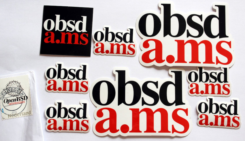 Pegatinas de OpenBSD Amsterdam